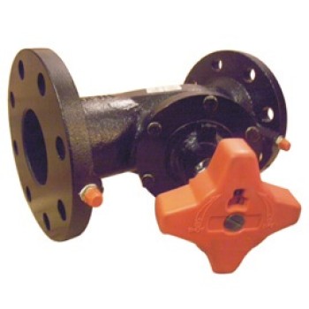 CI Balancing Valve With Pressure Test Cock With In Built Locking Facility Flange End (Castle)